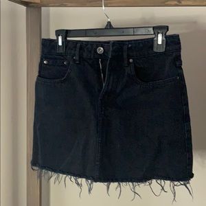Black Jean ZARA high waisted skirt sz small